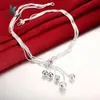 Fine Jewelry Charm 925 Silver Bead Necklace Classic High Quality Fashion light sand chain Priced At Direct Wholesale Gift Party