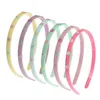 12 sztuk / partia New Arrival Dzieci Mini Kwiat Hairbands Imitacja Diamond Bunny Headband ABS Plastikowa opaska na dziewczyny