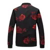 Spring Autumn Bomber Jacket Men Floral Printed Fashion Slim Fit Mens Casual Jackets Long Sleeve Mens Windbreaker Coat Male M-6XL