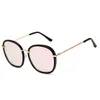 NEUE Markendesigner-Damen-Sonnenbrille, runder Metallrahmen, voller Rahmen, Avantgarde, beliebter Stil, UV-400-Objektiv, Schutzbrille, kostenloser Versand 19