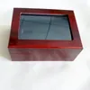 Drop Wooden Display Box Championship Ring Collectors Display Case 5 Slot9842176