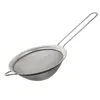 Rostfritt stål Fine Mesh Strainer Colander Flour Sikt Med Handtag Juice och Tea Silter Köksredskap LX9006