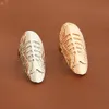 Mode poisson Nail Fossil Anneaux en alliage d'or d'argent de poissons bande os doigt Anneaux femmes Déclaration Bijoux doigt Nail Art Autocollant anneaux