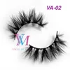 VMAE NEW 16 Styles 3D 15mm Mink Eyelashes Soft Natural Siberian Mink Fur Lashes Sexig anpassad privat etikett Lång fluffig ögonfransförlängning