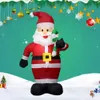 120cm屋外インフレータブルサンタクロースフィギュアおもちゃガーデンヤードクリスマス装飾ニューヨーク米国EU UK AUプラグ
