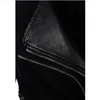 Remache Punk Zip Chaquetas de Pu para mujer Motociclista Cintura ajustable Graffiti Rayas Empalmadas Mujer delgada Piel sintética Abrigos cortos de primavera SXW010 prenda