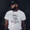 Fashion-Lebron James même style t-shirt marque plus qu'une lettre d'athlète imprimé o-cou t-shirt coton t-shirt court