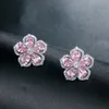 Clip-on & Screw Back Bettyue Est Vivid Charming Flower Appearance Multicolor Choice Cubic Zircon Dazzling Earring Romantic Jewelry265H