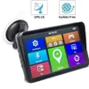 새로운 9 인치 차 트럭 GPS 네비게이터 Capactive 화면 트럭 탐색 MTK 256M + 8기가바이트 FM 블루투스 AVIN 일 그늘 바이저 EU 미국 AU