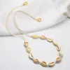 Collier de coquillages naturels pour femmes pendentif coquillages perlés à la main été plage corde conque déclaration bijoux réglable