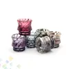 Luminous Cobra Drip Tip Snake Skin Grid Wave Honeycomb Epoxy Resin Wide Bore Mouthpiece fit TFV8 TFV12 Prince Baby DHL Free