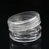 100pc 2 3 5g Probe Clear Creme Jar Mini Kosmetische Flaschen Behälter Transparent Topf für Nagelkunst kleiner klar dose für247w
