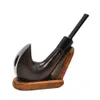 High Quality Wooden Tobacco Smoking Pipe Magic Horn Hand Made Wood Gift Pouch Packaging Smoking Accessories