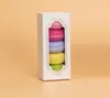 Ny Window Macaron Box Cake Box Presentlåda 200 st lot180g