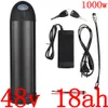 48V 500W 750W 1000W Batteripack 17Ah 18AH Lithium Electric Bike Använd för LG / Samsung / Panasonic / Sanyo Cell