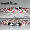 Titanium Braided Necklaces Softball Baseball Sports Necklace For Women Men Choker Necklace