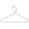 Cintre de luxe en plastique blanc pour adulte, 40cm, en perles, pour pinces à vêtements, pinces à linge de princesse, cintre pour robe de mariée