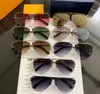 Partihandel-Designer Luxury Solglasögon Z044 Klassisk Ultra Light Piloter Half Frame Metal Glasses UV400 Högkvalitativ Business Driving Eyewear