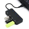 Splitter per hub dati USB 3 0 a 4 porte Hub USB C con interruttori di alimentazione LED individuali on off Compatibile con Notebook PC212T
