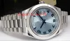 Reloj de lujo Pulsera de acero inoxidable de alta calidad Azul árabe 218206 - RELOJ DE PECHO 41 mm Reloj de pulsera automático para HOMBRE