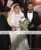 Abiti da sposa Chamagne con fiori 3D e abiti da sposa maniche lunghe musulmane aperte sul retro Abito da sposa taglie forti Immagini reali