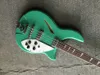 1966 RIC 4005 Mapleglo 1967 4 Saiten hellgrüner E-Bass Semi Hollow Body Vintage Yellow Signature Green Bass