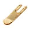 men jewelry high quality fashion designer elegant business style hollow simple plain titanium stainless steel money clip