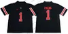 thr 2021 Ohio State Buckeyes Justin Fields Jersey OSU Playoff #1 #2 Chris Olave Chase Young #15 Elliott #5 Garett Wilson Master Teague III