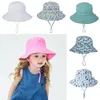 어린이의 버킷 모자 모자 생선 바이저 꽃 동물 공룡 인쇄 태양 츠 베이비 패션 여름 헬멧 토피 16 색
