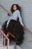 New Black Hilo Simpletulle 스커트 디자인 주름 무릎 길이 Tutu Tulle Skirts Fomen Lovely Dreases Party Wear7615146