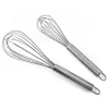 8" 10" 12" Stainless Steel Egg Beater Hand Whisk Mixer Balloon Wire Whisk for Blending Whisking Beating Stirring Kitchen Tools KDJK1911