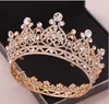 Rhinestone full circle heart shaped crown bridal tiara bridal crown hair accessory