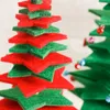Noel dekorasyonları Diy kumaş ağacı dokuma olmayan parti masaüstü dekorasyon ev süsleri1