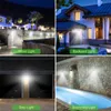 100 luz solar LED Luz solar solar lâmpada solar luminária solar à prova d'água Sensor de movimento PIR PIR Luz de rua para decoração de jardim