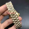 Aço inoxidável Negócios Relógios Rosto Ouro Relógio de pulso diamante moldura de ouro da caixa do relógio relógio mecânico automático dos homens Boutique