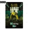 2020 Breaking Bad Metal Poster Tin Sign Plaque 금속 벽판 금속 표지판 펍 클럽 벽 장식 레트로 홈 장식 아트 PA8453290