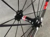 3 K brillante bicicleta de carretera rojo FFWD 60mm ruedas de aleación de carbono con 23mm negro Novatec A271 hubs envío gratis