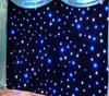 4.6mx7m Événements Toile de fond LED Rideau étoilé Tissu noir + LED blanches pour la décoration de fête de mariage avec bar, discothèque, hôtel, etc. LLFA