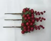 75pcs 2018 Novo Design 7.5 polegadas Artificial vermelho brilhante Berry Holly escolha para o Natal Decoração * frete grátis *