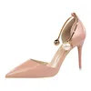 Vente chaude - talons hauts talons perlés chaussures habillées de bureau femmes chaussures roses femme zapatos fiesta mujer élégantes pompes femmes chaussures talons hauts