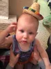 6pcs Cappello messicano di paglia naturale per bambini Mini Sombrero Baby Shower Decorazione per feste di compleanno Forniture per feste da tavolo