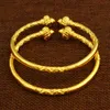 2 peças por atacado moda unisex grande manguito pulseira 18k ouro amarelo cheia de mulheres clássicas homens pulseira de bracelete
