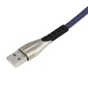 1m 3FT Micro V8 USB-kabel Zinc Alloy Laddning Datatsladd för telefon Samsung Huawei Xiaomi