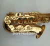 SUZUKI ALTO Saksofon Mosiądz Muzyczny Instrument Eb Tone E Flat Gold Lacquer Sax Profesjonalny Student Gry Instrumenty Z Ustnikiem Case