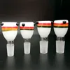 Hoofdkleurige glazen kommen waterpijpen Handgemaakte waterleidingen Bongs accessoires met 14 mm 18 mm mannelijk gewricht