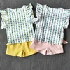 2 3 4 5 6 7 8 Year Girls Clothes 2019 New Summer Casual Children Clothing Set Pineapple Printed Tops Shorts 2pcs Kids Suits3364230