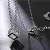 Vendita diretta in fabbrica cubico cuboide cuore otto freccia zircone collana DJN422 ordine della miscela gioielli collane ciondolo