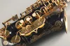 Saxophone promotionnel alto alliage d'or noir alto instrument de musique en laiton sax