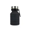 550ML 19oz Portable Retractable Silicone Water Bottle Folding Collapsible Coffee Water Bottle Travel Drinking Bottle Cups Mugs RRA8016508