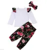 Kinderkleding Meisjes Designer Boutique Suits Baby Kerst Hollowen Outfits Mode Rompertjes Broek Hoeden Hoofdband Kleding Sets 56 Stijl B5216